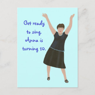 Invitaciones para fiestas de cumpleaños de Karaoke
