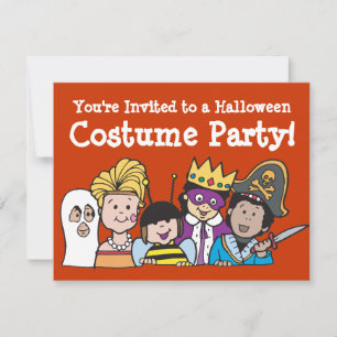 Invitaciones para fiestas de disfraces infantiles