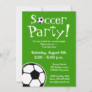 Invitaciones para fiestas de fútbol para cumpleaño