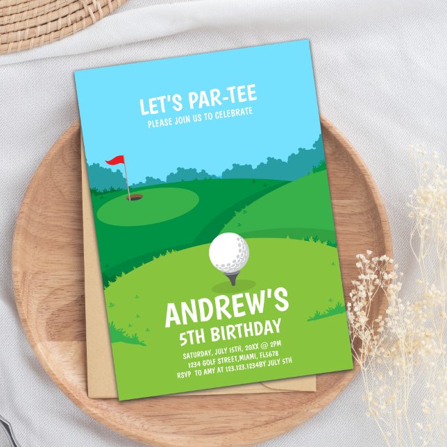 Invitaciones para fiestas de golf (Golf Party Invitations)
