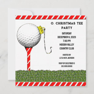 Invitaciones para fiestas de golf