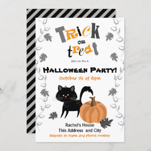 Invitaciones para fiestas de Halloween con trucos 