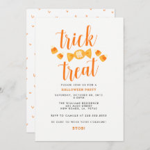 Invitaciones para fiestas de Halloween con trucos 