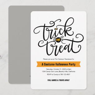 Invitaciones para fiestas de Halloween con trucos