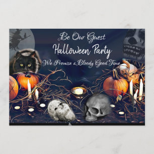 Invitaciones para fiestas de Halloween Spooky sé n
