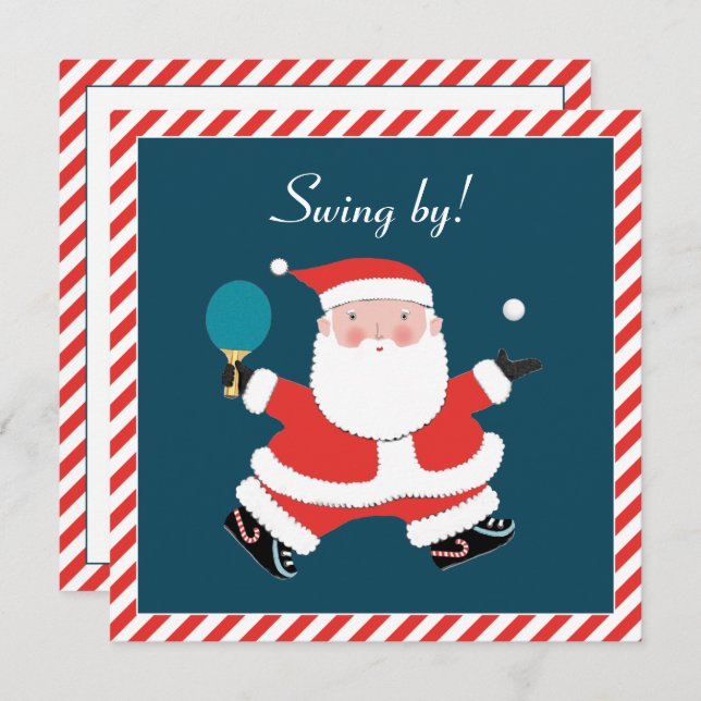 Invitaciones para fiestas de Holiday Office (Anverso / Reverso)