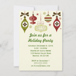 Invitaciones para fiestas de los Ornamentos de Nav