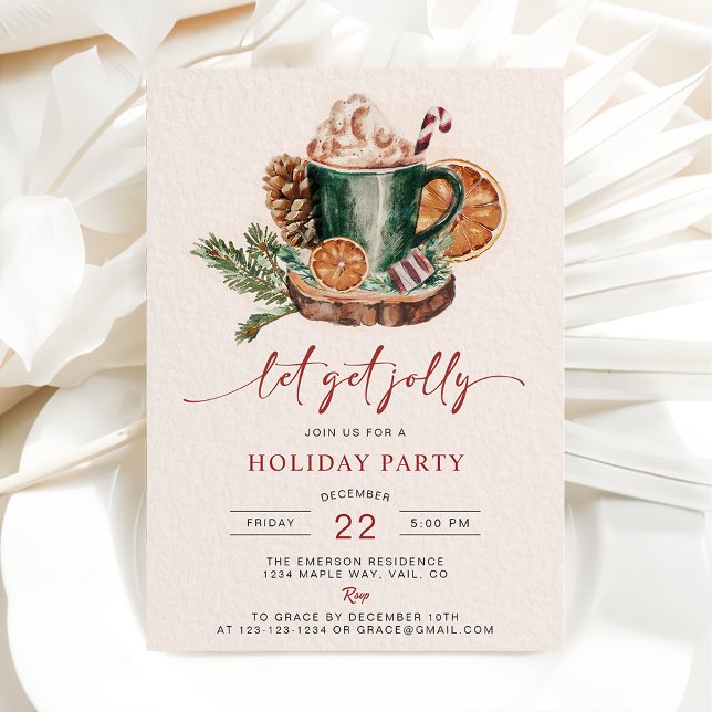 Invitaciones para fiestas de Navidades de bebidas  (Subido por el creador)