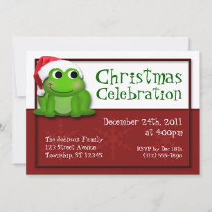 Invitaciones para fiestas de Navidades de espuma d