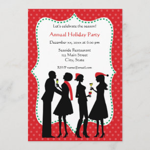 Invitaciones para fiestas de oficina de vacaciones