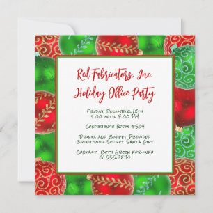 Invitaciones para fiestas de oficina de vacaciones
