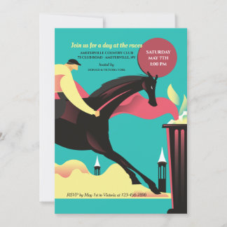 Invitaciones para fiestas de raza Derby