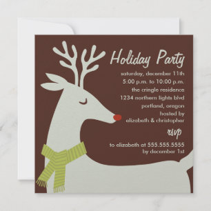 Invitaciones para fiestas de renos