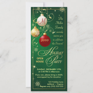 Invitaciones para fiestas de vacaciones - Casa abi