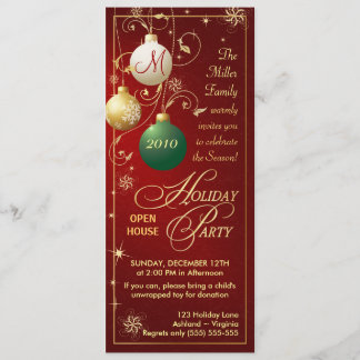 Invitaciones para fiestas de vacaciones - Casa abi