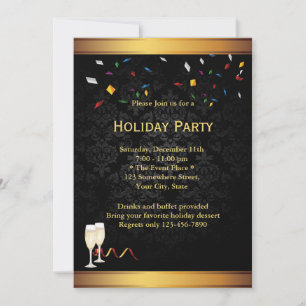 Invitaciones para fiestas de vacaciones corporativ