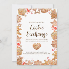 Invitaciones para fiestas de vacaciones de Cookie