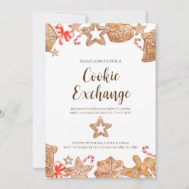 Invitaciones para fiestas de vacaciones de Cookie