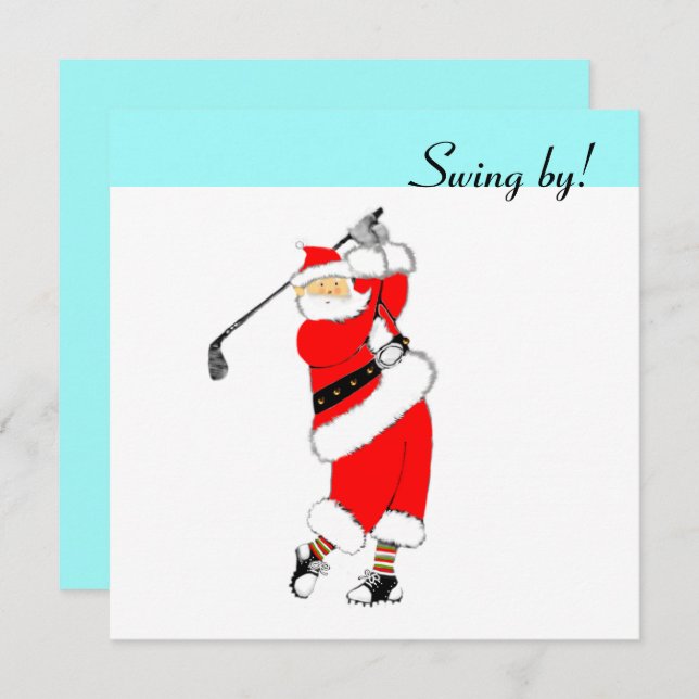 Invitaciones para fiestas de vacaciones de la comp (Anverso / Reverso)