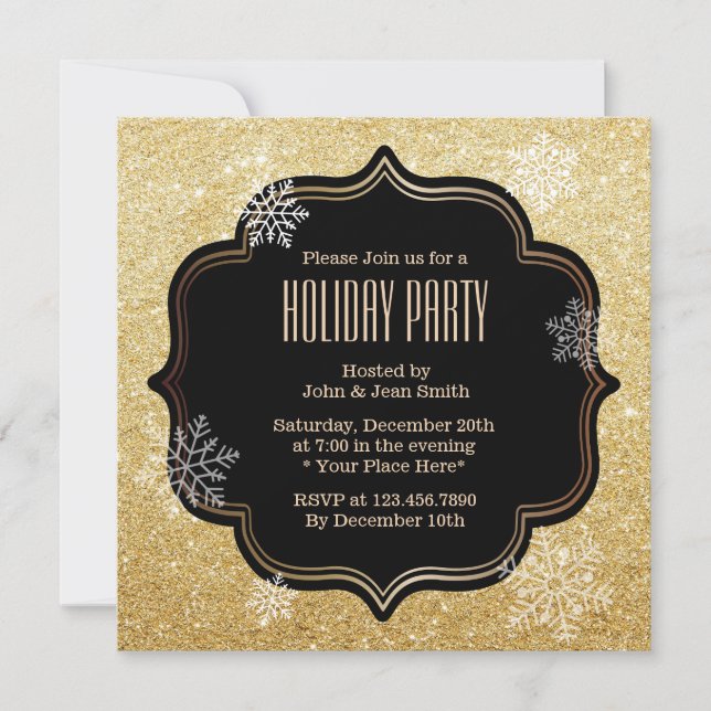 Invitaciones para fiestas de vacaciones de Purpuri (Anverso)