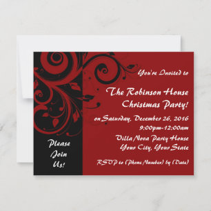 Invitaciones para fiestas de vacaciones de Swirl R