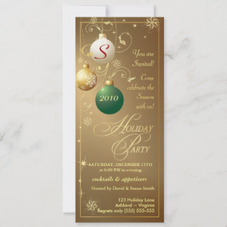 Invitaciones para fiestas de vacaciones - Elegante