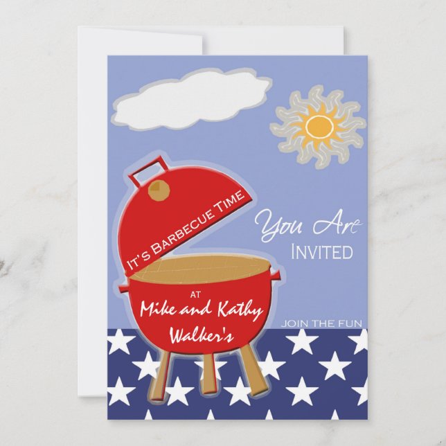 Invitaciones para fiestas de verano (Anverso)