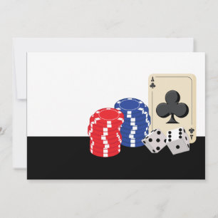 Invitaciones para fiestas en Casino Night