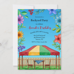 Invitaciones para fiestas en el jardín