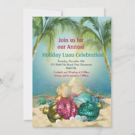 Invitaciones para fiestas en la playa de Luau