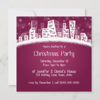 Invitaciones para fiestas navideñas