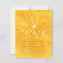 Invitaciones para funerarios en el funeral de la r