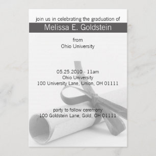 Invitaciones para graduación de Diploma