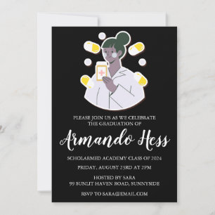 invitaciones para graduación de farmacia