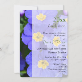 invitaciones para graduación de flores de jardín a