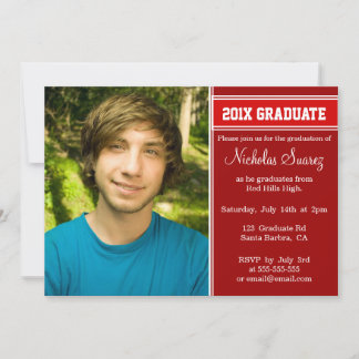 Invitaciones para graduación de fotos de personali