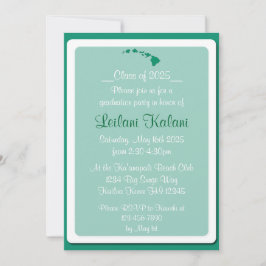 Invitaciones para graduación de personalizado Hawa