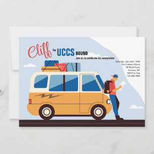 Invitaciones para hombre que va a la universidad