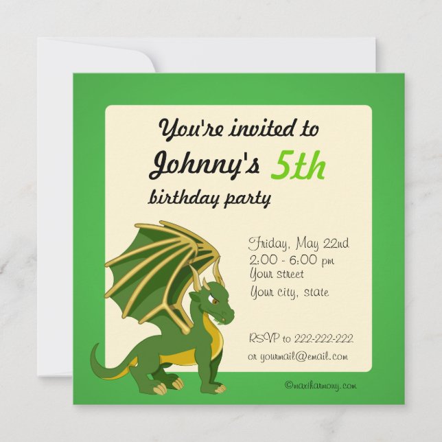 Invitaciones para imprimir de cumpleaños del perso (Anverso)