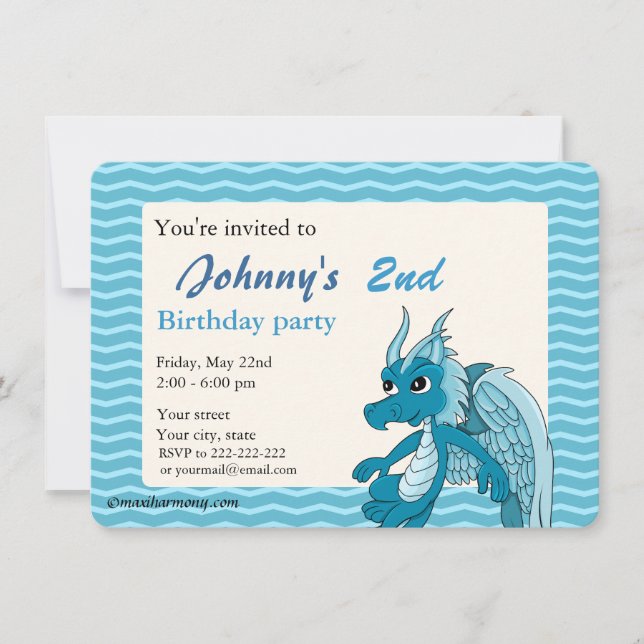 Invitaciones para imprimir de cumpleaños del perso (Anverso)