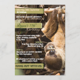 Invitaciones para la aventura de copas de árboles 