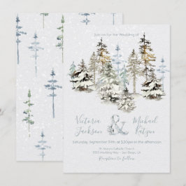 Invitaciones para la boda perfecta de los bosques 