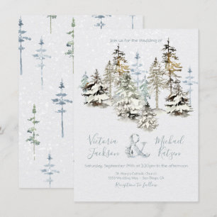 Invitaciones para la boda perfecta de los bosques 