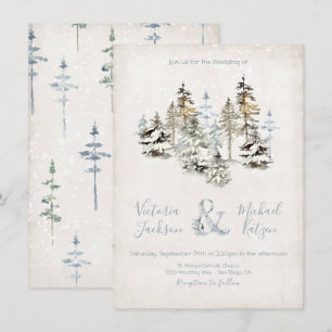 Invitaciones para la boda perfecta de los bosques 