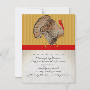 Invitaciones para la cena de Acción de Gracias en 