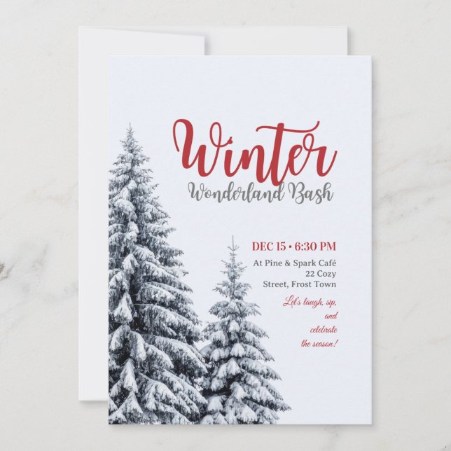 invitaciones para la cena de ensayo de la boda de  (Anverso)