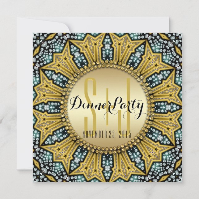 Invitaciones para la cena de la super estrella de  (Anverso)
