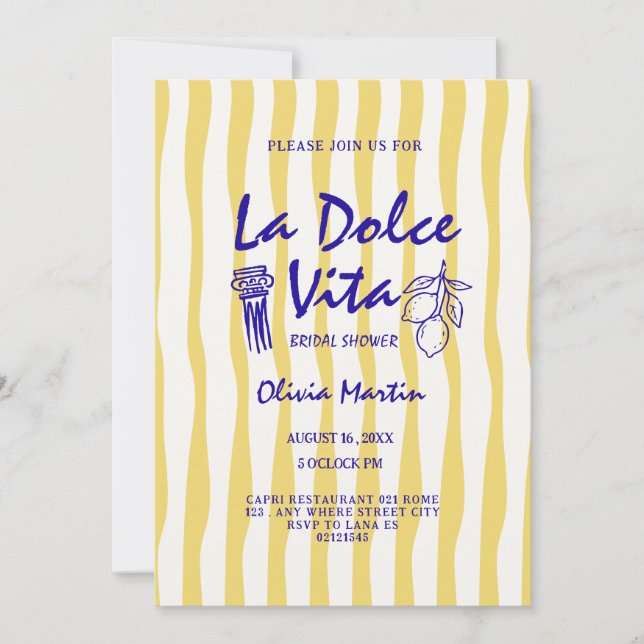 invitaciones para la despedida de soltera Doodle l (Anverso)