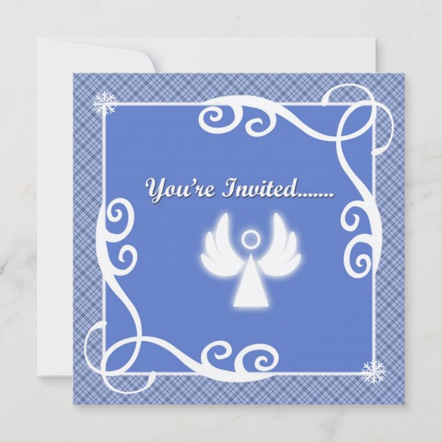 Invitaciones para la fiesta de ángel (Anverso)