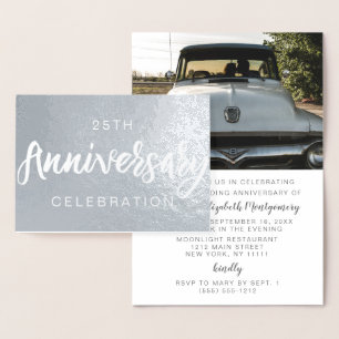 Invitaciones para la fiesta de aniversario de 25 a